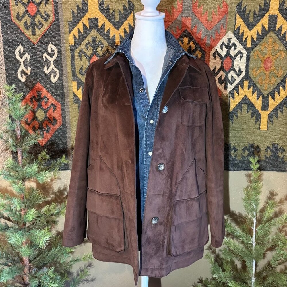Vintage Faux Suede Chore Coat by Ralph Lauren